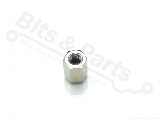 Afstandsbus/Spacer/Standoff M3 messing/nikkel 6mm